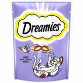 تشویقی گربه دریمیز با طعم اردک Dreamies Cat Snack with Duck وزن 60 گرم