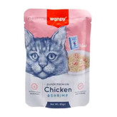 غذای گربه ونپی سوپر پریمیوم با طعم مرغ و میگو 85 گرم