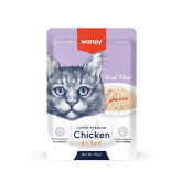 پوچ گربه ونپی با طعم مرغ و خرچنگ وزن 85 گرم